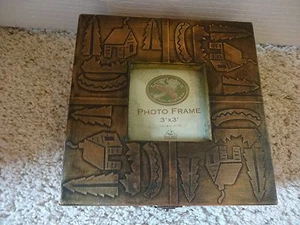 Big Sky Carvers Livin Lodge Metall Hütte Box Bilderrahmen - Bild 1 von 4