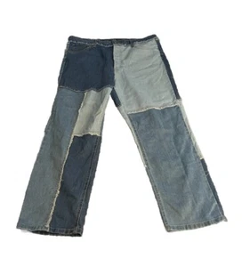 Wild Fable Highest Women's rise slim straight Patchwork Blue Jeans Size 16 - Picture 1 of 6