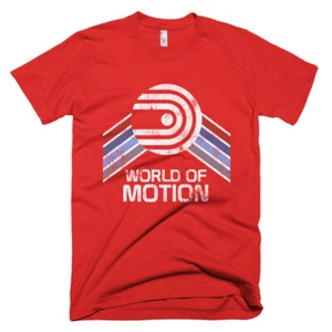 T-shirt logo World of Motion Pavilion EPCOT Center Walt Disney World vintage - Foto 1 di 9