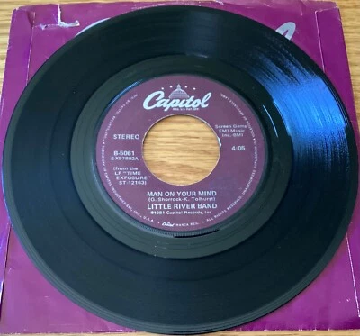 Little River Band “Man On Your Mind / Orbit Zero” 7" 45 rpm B-5061 - Image 1 of 4