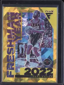 Tari Eason 2022-23 Panini Flux 11 Freshman Year Gold Cracked Ice RC 10/10 - Picture 1 of 2