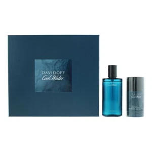 Davidoff Cool Water 2 Piece Gift Set: EDT 75ml - Deodorant Stick 70g For Men - Picture 1 of 1