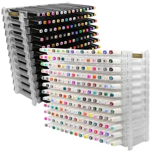 Evemodell 6 oder 12 Schichten Stifthalter Display Aufbewahrung Bleistiftgestell für Markerstifte - Bild 1 von 17