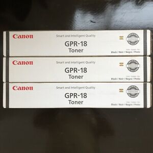 LOT of 3 Canon GPR-18 Toner Genuine NEW iR 2016 2018 2020 2022 2025 2030 2320