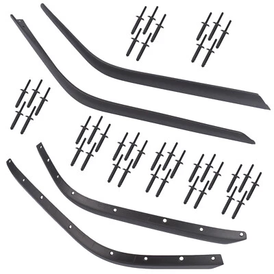 4Pcs Front & Rear Fender Flares Extensions for 18-24 Jeep Wrangler JL JLU l4 V6 - Image 1 of 4