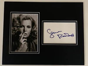 LEGENDARY ACTRESS GENA ROWLANDS Signed Autographed Matted Photo w/cut 11"x14" - Picture 1 of 2