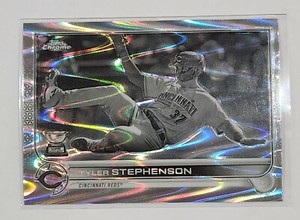 2022 Topps Chrome Sonic TYLER STEPHENSON Black & White RAYWAVE RC #63