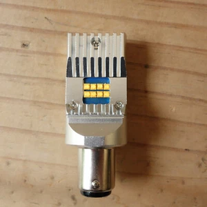LED 6V 24/48W Sock BA 15 D - 3,000K Warm Light Headlight Motorcycle or Car - Picture 1 of 5