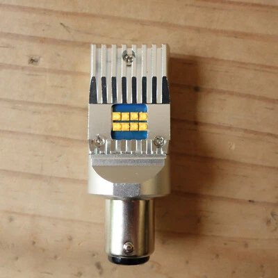 LED 6V 24/48W zocalo BA 15 D - 3.000K Luz calida faro delantero Moto o Coche - Imagen 1 de 4