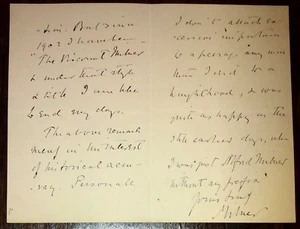 LORD ALFRED MILNER, 1ST VISCOUNT (1854-1925) Autograph - Signed 1914 Letter - Picture 1 of 3