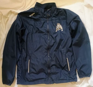 Chaqueta cortavientos vintage CCM hockey larga playa perros de hielo Los Ángeles Y2K para hombre S - Imagen 1 de 10
