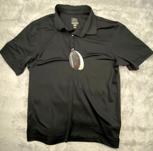 Greg Norman Shirt Mens Small Play Dry Golf Polo Black Performance NEW NWT - Picture 1 of 9