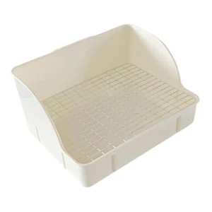 Rabbit Corner Toilet Cage Hamster Guinea Pig Chinchilla Square Bedding Litter - Picture 1 of 10