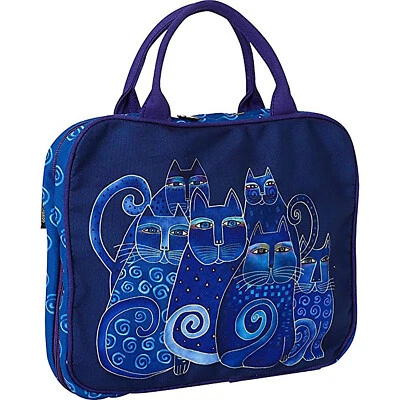 Laurel Burch Indigo Cats Cosmetic Travel Tote - Image 1 of 2
