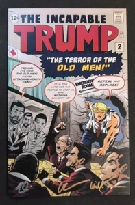 The Incapable Trump #2 2016 MT solo 1000 tiratura Donald Trump satira 3x firmato - Foto 1 di 2