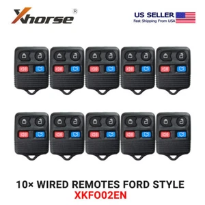 10X cable Xhorse llave remota universal cuadrada estilo Ford 4B XKFO02EN - Imagen 1 de 5