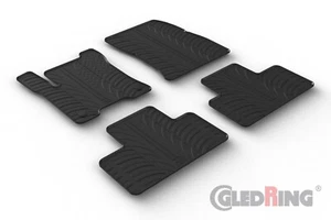 All Weather Rubber Floor Mats Fits 2022-2025 Mercedes EQB - 4 Piece Set, Black - Picture 1 of 1