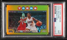 2008-09 Topps Chrome Gold Refractor 48/50 Louis Williams #122 PSA 9 MINT