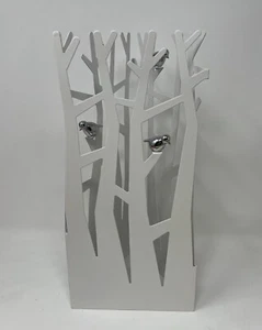Umbra Canopy Jewelry Stand White Tree Branches Chrome Birds Joel Yatscoff - Picture 1 of 10
