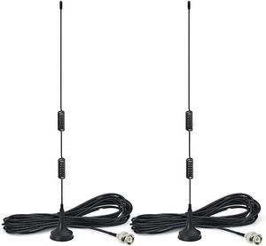 2 Stck. Bingfu Radio Scanner magnetische Basis Antenne HF VHF UHF Ham Radio BNC Stecker - Bild 1 von 9