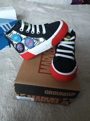 Zapato de caña alta Groundup Marvel para niños talla 6c Foto 1 de 4