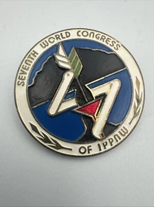 IPPNW Séptimo Congreso, Médicos del Mundo Contra la Guerra, Moscú, 1987 Pin - Imagen 1 de 2
