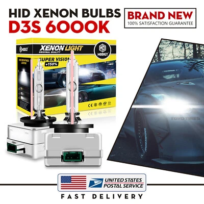 2PCS D3S 6000K Super White HID Xenon Conversion Kit For 2009-2016 Lincoln MKS - Изображение 1 из 4