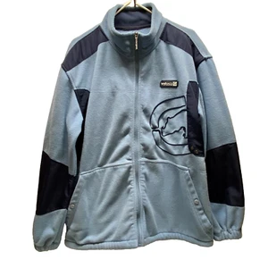 Ecko UNLTD Men's Full Zip X-Large Baby Blue Navy Rhino Logo Mock Neck Fleece GUC - Picture 1 of 18