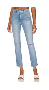 Good American Good Classic Jens With Knee Slits in Indigo123 Size 2 26 - Picture 1 of 12