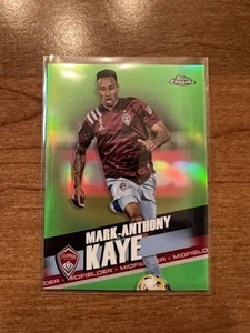2022 Topps Chrome MLS Neon Green Mark-Anthony Kaye Colorado Rapids Refractor /99 - Picture 1 of 2