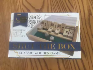 4 Players Shut The Box Wooden Traditional Pub Dice Family Kids Children Gaming - Picture 1 of 7