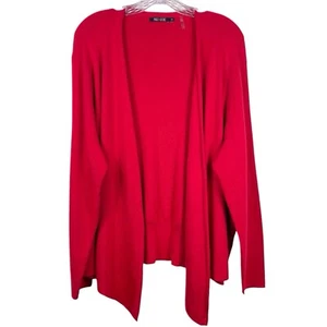 NIC+ZOE 4-Way Convertible Cardigan Sweater Red Size 1X Long Sleeve Wrap EUC - Picture 1 of 17