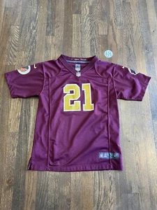 Vintage Sean Taylor Washington Redskins Nike Jersey #21 Youth Sz Large Red White - Picture 1 of 6