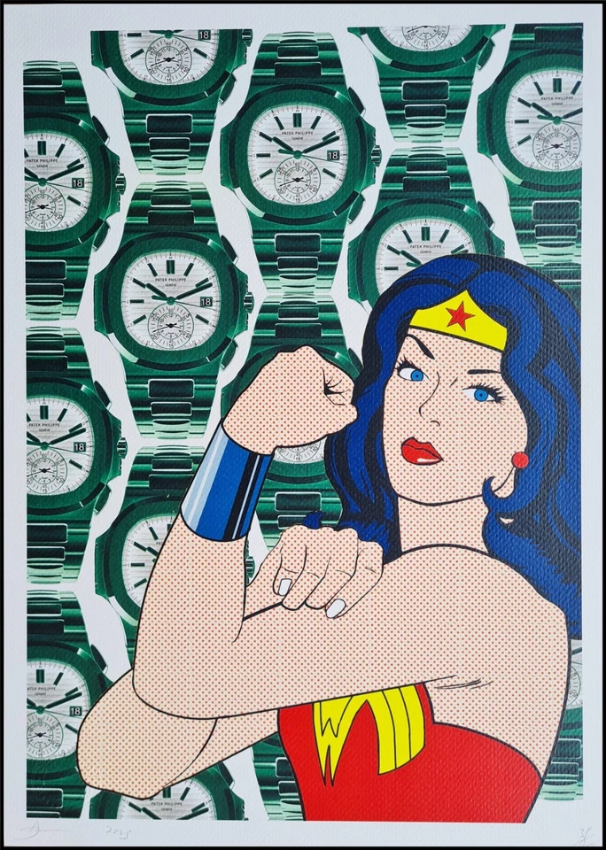 DEATH NYC * Wonder Woman * 45 x 32 cm * signed * limited * Certificate # xx/120 - Bild 1 von 4