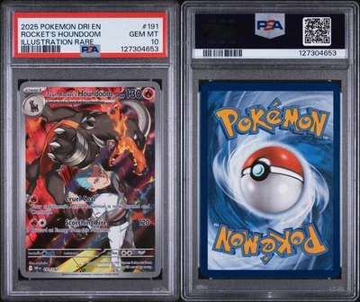 Pokemon Destined Rivals Team Rocket's Houndoom 191/182 PSA 10  - Image 1 of 3