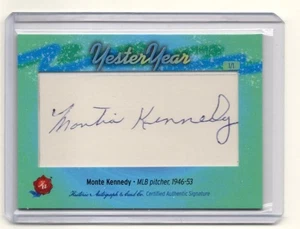 2025 Historic Autographs YesterYear 2 Monte Kennedy CUT AUTO AUTOGRAPH TRUE 1/1 - Picture 1 of 1