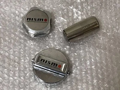 Nissan NISMO shift knob fuel filler cap oil filler cap old logo 3-piece set Used - Image 1 of 4