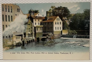 AK Alte Slater Mill, Erste Baumwollspinnerei in USA, Pawtucket, RI 1905 - Bild 1 von 2