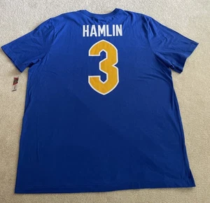 NWT! Nike Pitt Panthers Damar Hamlin Blue Football Short Sleeve T-Shirt Mens XL - Bild 1 von 9