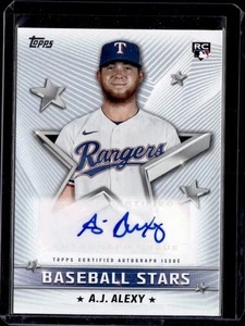 2022 Topps #BSA-AA A.J. Alexy Baseball Stars Autographs - Picture 1 of 2