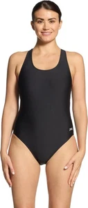 Zoggs Coogee Sonicback Swimsuit With In-Built Shelf Bra Support, Black Size 20 - Picture 1 of 9