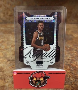2022-23 Crown Royale Rookie Royalty Blue #30 Peyton Watson /75 Denver Nuggets RC - Picture 1 of 2
