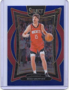2024-25 Panini Select - Reed Sheppard Blue Concourse RC #68 Houston Rockets - Picture 1 of 2