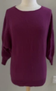 Suéter Garnet Hill Para Mujer Grande 100% Cachemira Manga Dolman Silencioso Lujo - Imagen 1 de 5