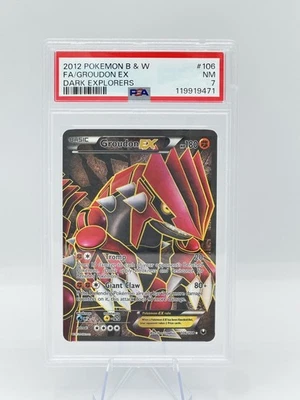 PSA 7 POKEMON GROUDEN 106/108 DARK EXPLORERS EX HOLO CARD - Image 1 of 2