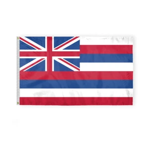 AGAS Hawaii HI State Flag Single Sided Reverse Printed 200D Nylon House Banner - Picture 1 of 34