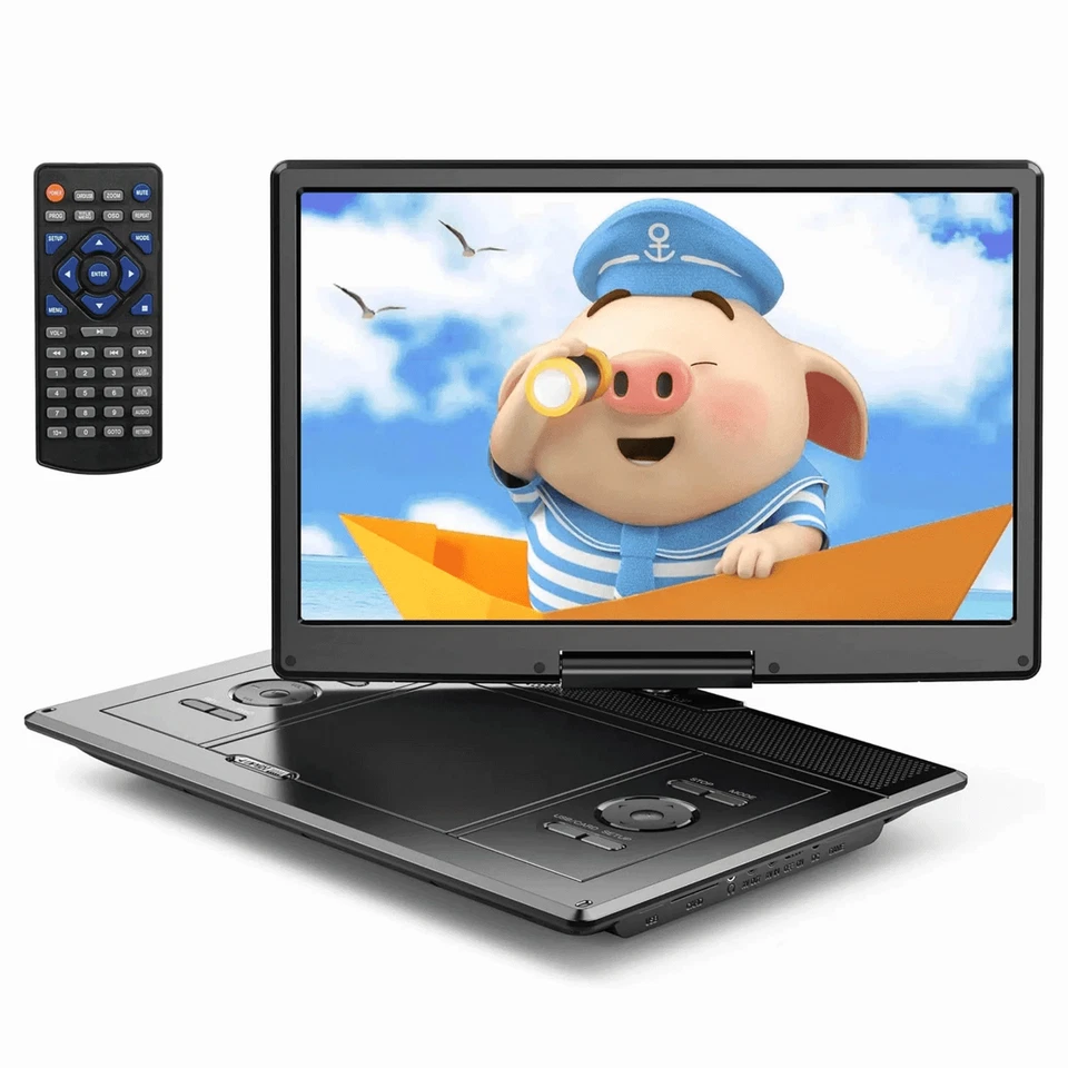 17.9" Portable DVD Player with 15.6" Swivel Screen 6 Hours Rechargeable Battery - Image 1 of 4