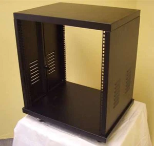 10 HE 19" Stahlrack Server Schrank schwarz Tischrack Netzwerk Rack Serverschrank - Bild 1 von 8