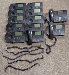 LOT of 12 -- ShoreTel 230 IP 230 / IP 565 VoIP Business Phones with Stands Black - Picture 1 of 5