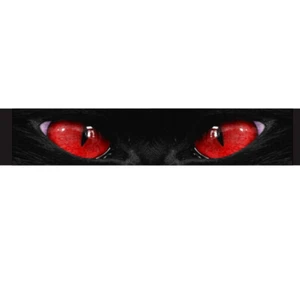 Car Window Banner Front Windshield Sticker Sun Visor Vinyl Decal Strip Cat's Eye - Picture 1 of 6